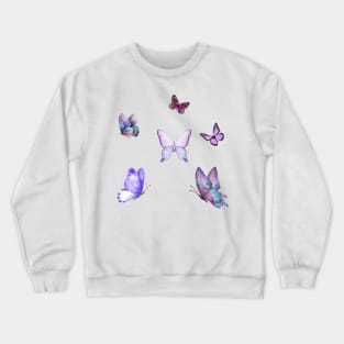 Lavender Butterflies Pack Crewneck Sweatshirt